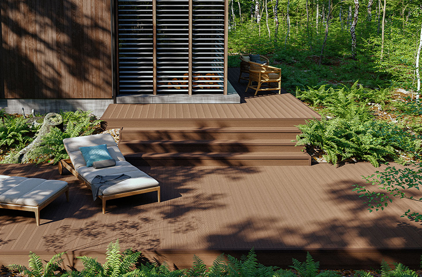 wpc deck brown