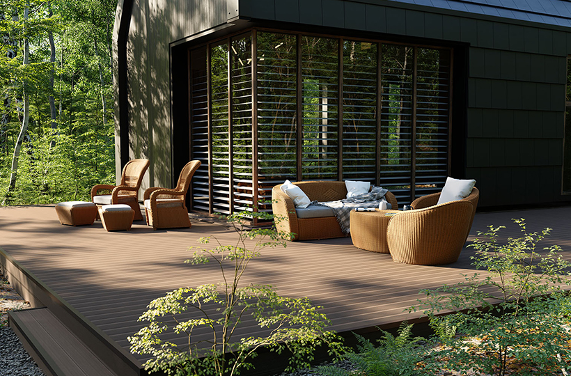 wpc deck dark brown